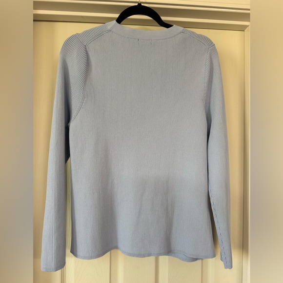 Halogen Light Blue Ribbed Cardigan - Picture 3 of 5